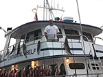 Captain Dave Tilley running Continental Shelf offshore fishing party boat Morehead City NC