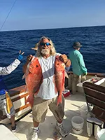 Captain Dave Tilley offshore fishing aboard Wild Rover III Carolina Beach NC fishing charter