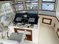 Wild Rover III helm and electronics station